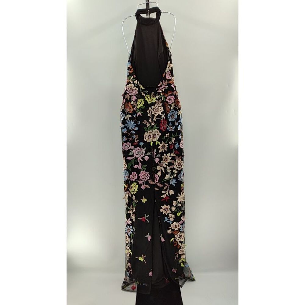 Lulu's Black Floral Halter Maxi Dress - Picture 3 of 3